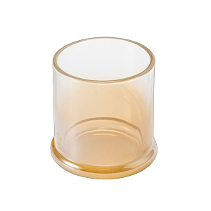 530ml yellow gradient glass candle jar wholesale