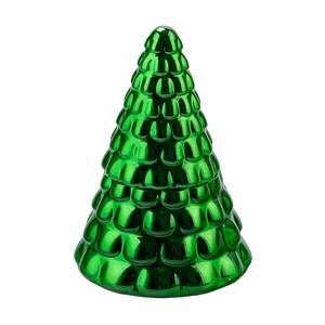 Wholesale bionic pine needle Christmas tree glass candle jar with lids