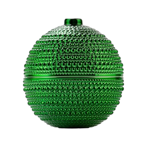Christmas Spherical Glass Wax Candle Jar na may Lid Candle Container