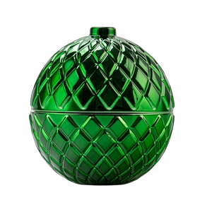 Pasadyang Pasko Spherical Glass Candle Jar na may Lid Diamond Grid Pattern Decorative Jar