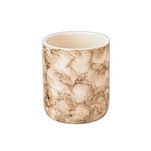 Vaso vuoto riutilizzabile per candele in ceramica con motivo marmo di lusso per candele profumate