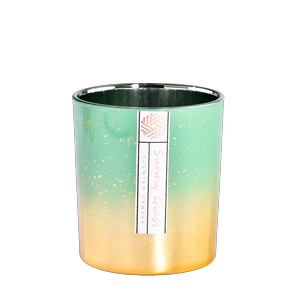 Moderne brugerdefineret grøn gradient glas lysestage dekorativt lys kar