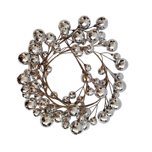 Senmasine xmas ball garlands for Christmas party hanging decor sliver 6ft baubles garland