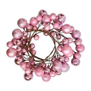 Senmasine 6ft pink plastic balls xmas baubles garlands for Xmas Party Home Office hanging decor