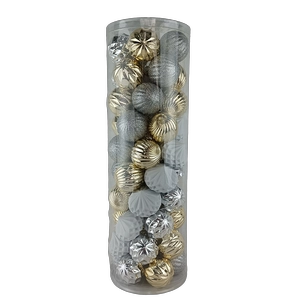 Senmasine 50 個クリスマスデコレーションボールオーナメント 60 ミリメートルプラスチックつまらないセットクリスマスホリデーパーティーギフト