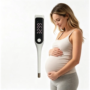China Large Screen Digital Waterproof Family Planning Fertility Ovulation Basal Body Temperature Thermometer Basal Thermometers manufacturer