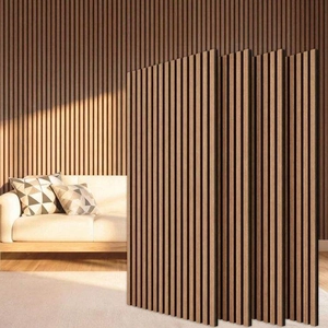 China Modern Design Wood Slat Acoustic Panels for Hotel manufacturer