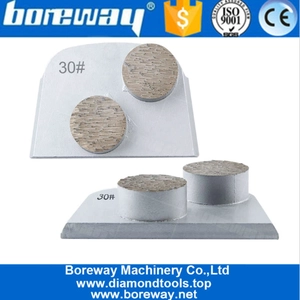 porcelana Professional Made In China Wholesale Double Round Grinding Segment Shoe For Concrete Lavina Floor Grinder fabricante