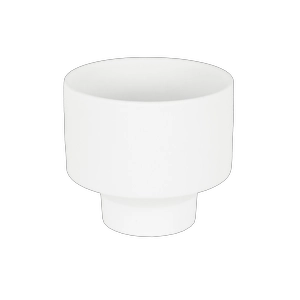 Tazón De Cerámica Blanco Mate Para Velas 9oz