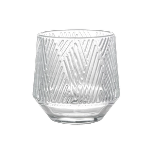 Patrón en relieve de tarro de cristal de vela votiva de 200 ml