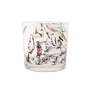 Envase de vidrio de vela de acuarela remolino vacío 14 oz
