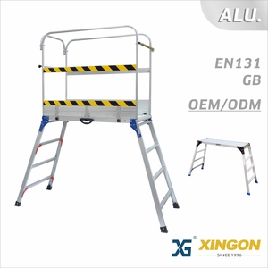 XG-118A/AH 【ALUMINIO】 Escalera de plataforma de trabajo