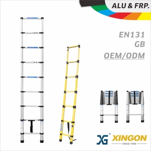 XG-128A/D/F 【ALUMINUM / FIBERGLASS】 Single Side Telescopic Ladder