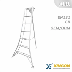 XG-136G 【ALUMINIO】 Escalera Trípode / Escalera de Jardín