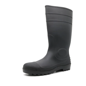 GB06 CE Anti-Rutsch-Öl, säure-, alkalibeständige, wasserdichte PVC-Sicherheits-Regenstiefel mit Stahlkappe