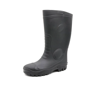 109 Ölsäurebeständige, rutschfeste, wasserdichte Stahlkappen-PVC-Sicherheitsregenstiefel für Herren