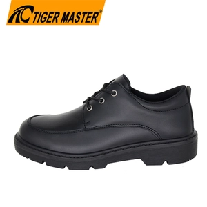 Tm303 sapatos de segurança executivos antiestáticos antiestáticos à prova de furos compostos pretos antiderrapantes de óleo para homens