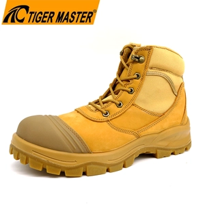 Stivali di sicurezza per la cerniera di sicurezza in acciaio in cuoio Nubuck in cuoio TM135 con cerniera con cerniera