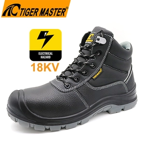 TM085 Zapatos de seguridad eléctricos antideslizantes con punta compuesta impermeable y aislados de 18 kv a prueba de pinchazos
