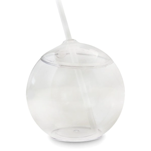 Bottiglie di succo di plastica PET da 700 ml a forma di cocco con cannuccia