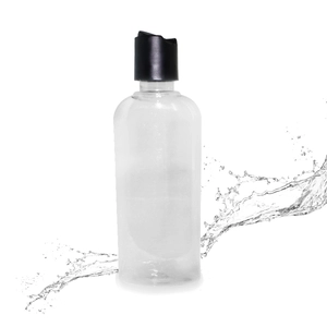 Empty Clear 4oz Lotion Plastic Squeeze Bottles
