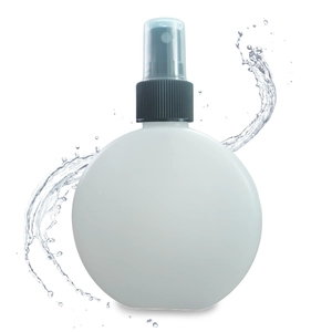 Flacone spray rotondo in plastica HDPE da 200 ml