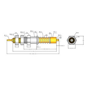 China Fornecedor 50A sonda coaxial de alta corrente