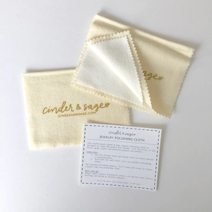 Wildlederschmuck Silber Gold Polierpolierreinigungsstoff faltbare kundenspezifische Größe Design