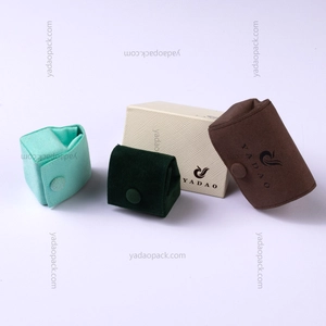 Yadao mini microfiber pouch jewelry bag with soild eva inside for the ring double ring earrings as a box