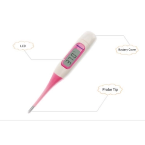 China OEM Digital Electronic Basal Body Thermometer 2 Decimal 0.01 Precision Flexible Tip Female Oral Ovulation Thermometer manufacturer