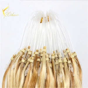 中国 Blonde Brazilian Hair Micro Loop Hair Extensions 100g Blond Hair Micro Ring Virgin Hair メーカー