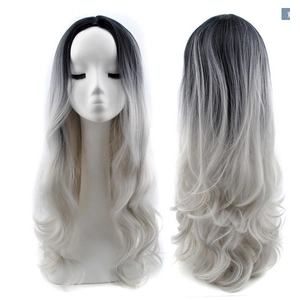 China Human hair wig high quality hair extension gey hair fabricante