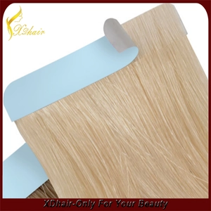 中国 top quality light color human hair extension PU skin weft/tape hair メーカー