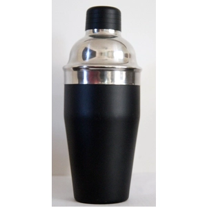 Fresato singola porzione Acciaio inox satinato nero bevanda del cocktail Shaker