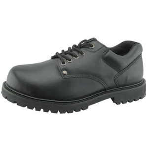Corrected lederen rubberen zool goodyear welted bouw werkschoenen