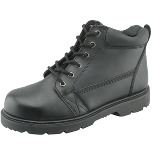 Corrected lederen rubberen zool veiligheid goodyear werkschoenen