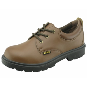 Cuir PU unique embout d'acier chaussures de sécurité de la marque milano supérieure