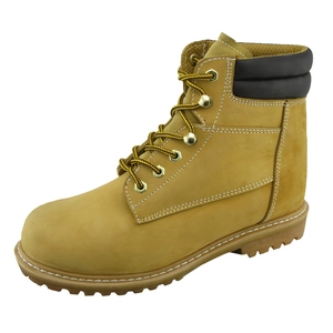 NUBUCK الجلود والمطاط وحيد يير مجلود أحذية السلامة