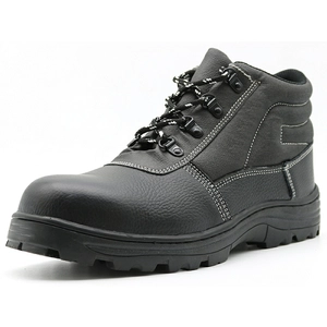 TM2012 Oil acid resistant genuine leather steel toe prevent puncture mining safety boots