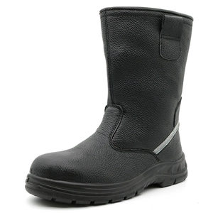 W1022 Toe en acier antidérapant résistant à l'eau de l'eau, prévenir les bottes hautes rigueurs anti-crevaison anti-crevaison