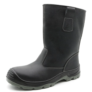 W1023 Anti-dérapant résistant à l'huile d'acier orteil anti-crevaison doublure en fourrure bottes de gréeur d'hiver