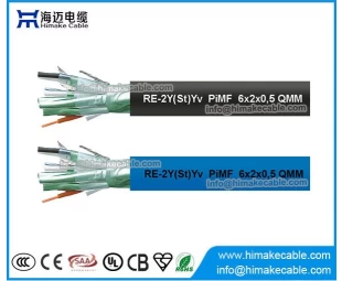 Cables de instrumentación apantallados individuales y generales RE-2Y(St)Yv PiMF TiMF 300V