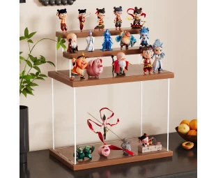 China Acrylhölzernauge, Figurenspeicher -Anzeigeschrank