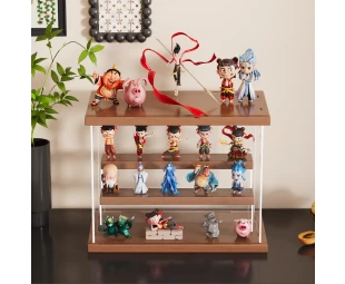 China Acrylhölzernauge, Figurenspeicher -Anzeigeschrank