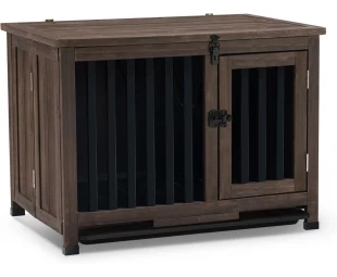 Wholesale Wooden Portable Foldable Dog Kennel, Solid Wood Indoor Dog Cage
