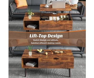 Wholesale Coffee Tables, Wooden Dining Center Tables with Storage Space