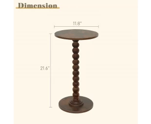 Wholesale round edge table, small beverage table, bedside table