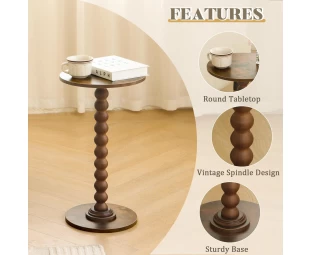 Wholesale round edge table, small beverage table, bedside table