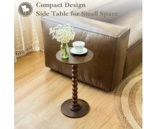 Wholesale round edge table, small beverage table, bedside table