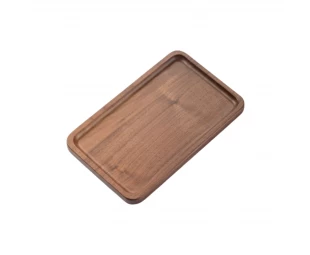 Wholesale Wood Solid Walnut Wood Tray, Wooden Serving Plates, Solid Wood Small Rectangle Platter